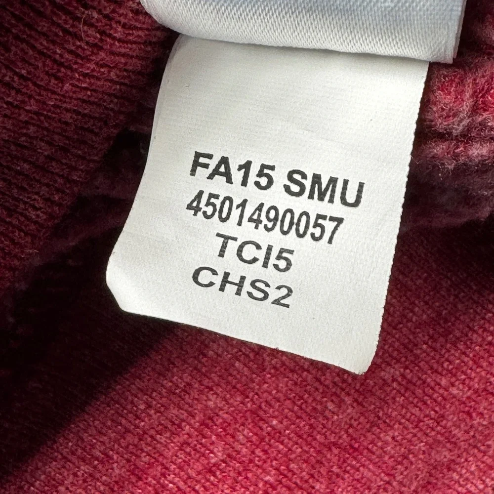 The North Face Mens XL Hoodie Red Pullover Distressed Logo Sweatshirt FA15 SMU
